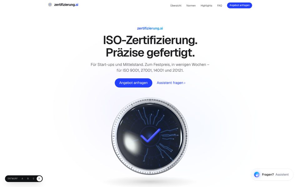 Startbereich von Entwurf D